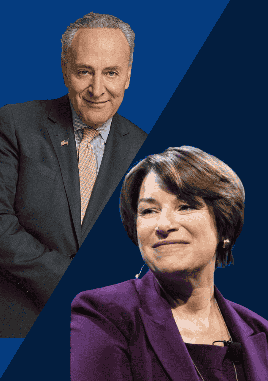 Chuck Schumer and Amy Klobuchar