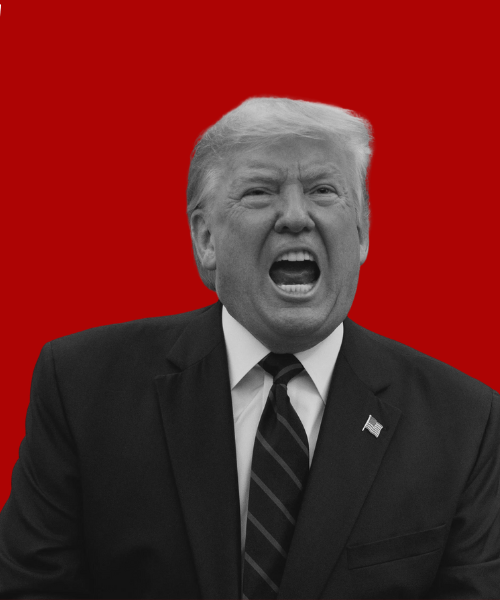 Angry Trump photo