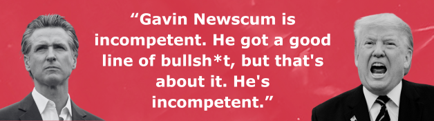 Trump tries attacking Newsom