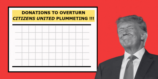 donations plummeting