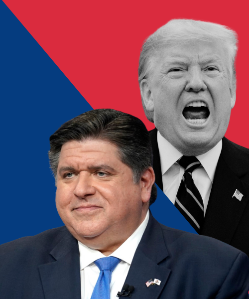 J.B. Pritzker & Donald Trump