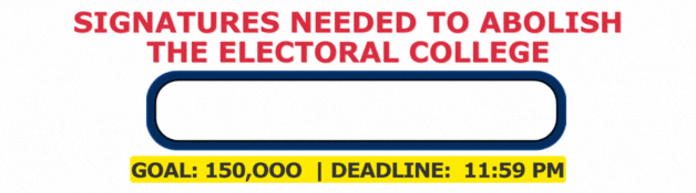 Signatures needed to abolish the Electoral College