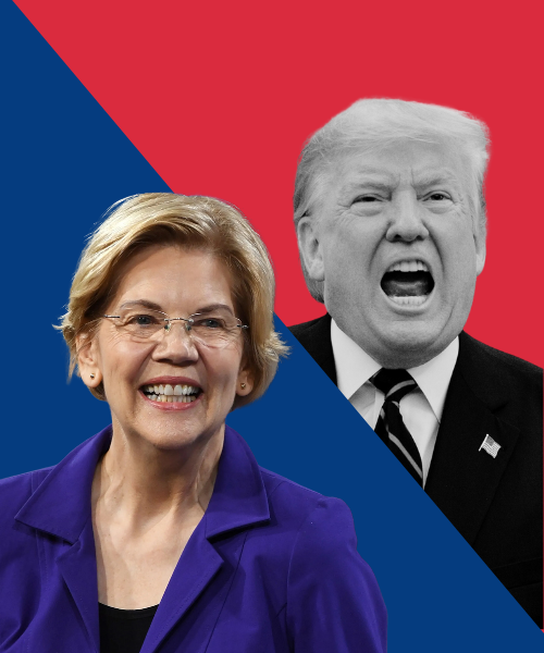 Elizabeth Warren & Donald Trump