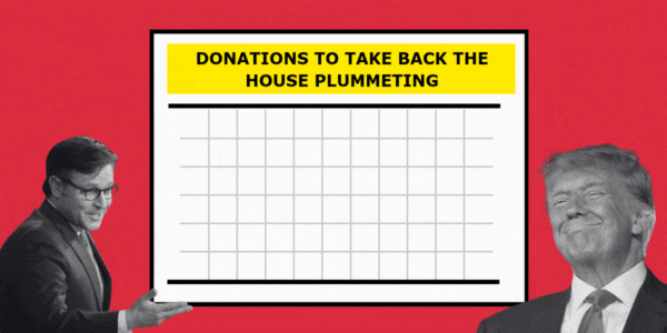 Donations to take back the House plummeting
